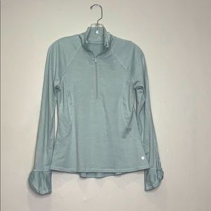Apana light blue quarter sweater